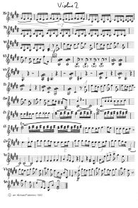 Vivaldi: concert for violin E major
                              (Spring), first part (Allegro), violin
                              tutti part (page 2)