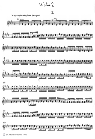 Vivaldi: concert for violin E major
                              (Spring), second part (Largo), violin
                              tutti part (page 3)