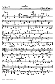 Gypsy album: Monti: Czárdás, violin
                              tutti part (page 1)