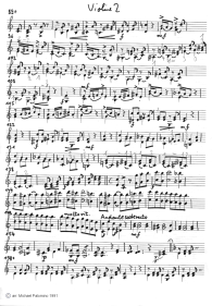 Rieding: Concertino for violin and piano in
                        Hungarian manner, violin tutti part (page 2)