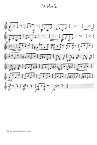 Rieding: Gypsy march for violin and piano,
                        violin tutti part (page 2)