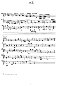 Vivaldi: concerto for violin G major, first
                        part (Allegro) and second part (Largo), violin
                        tutti part (page 2)