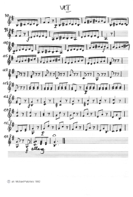 Vivaldi: concerto for violin G major, third
                        part (Allegro), violin tutti part (page 4)