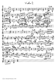 Vivaldi: concert for violin a minor, third
                        part (Presto), violin tutti part (page 4)
