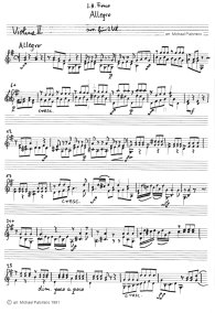 Fiocco: Allegro arrangiert für zwei
Geigen (Schülerstimme und Lehrerstimme) (01) Fiocco: Allegro arrangiert für zwei Geigen
(Schülerstimme und Lehrerstimme) (01)