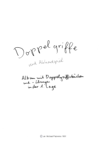 Double steps and chord playing, cover