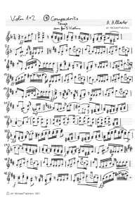 Alberto: Tango "Compadrito"
                          ("Mein Freund"), Violine 1 und 2
                          (Seite 1)