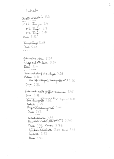 Violinschule "Die Geige",
                            Band 2, Seite 2, Inhaltsverzeichnis