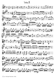 Telemann: Bratschenkonzert G-Dur, zweiter
                          Satz (Allegro), Bratschenbegleitung (Seite 3)