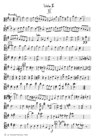 Telemann: concerto for viola G major,
                          fourth part (Presto), viola tutti part (page
                          5)