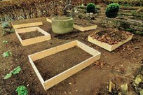 Empty
                garden beds with naked soil