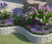 Bancal elevado en forma de olas