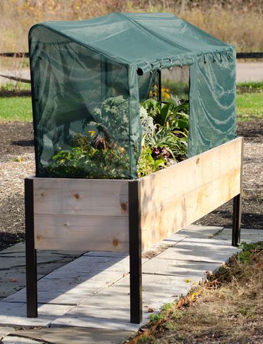 Hochbeet-Windschutzaufsatz aus Stoff