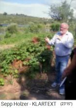 Sepp Holzer beim Erkl�ren