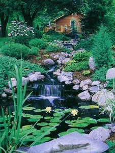 Sauerstoffanreicherung durch Verwirbelung mit
                    kleinem Wasserfall durch Stufe 02