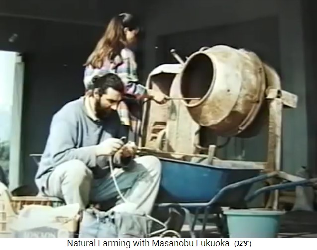 Betonmischer-Samenb�llschen: Betonmischer wird
                    mit Hochdruckreiniger ausgewaschen