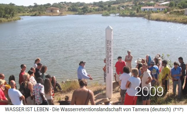Tamera (Portugal): Lake 1 is filled in 2009