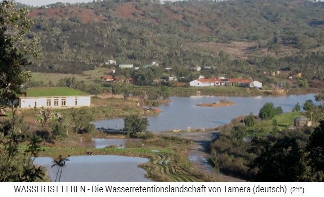 Tamera
                    (Portugal) ab 2007 als Wasserretentionslandschaft
                    mit See 1 02
