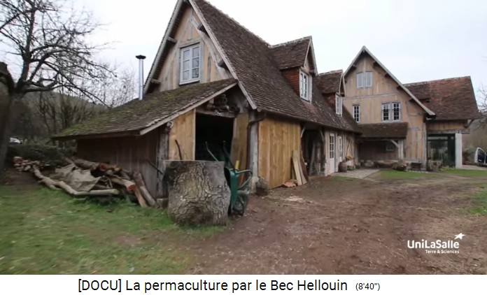 Bauernhof
                    der Familie Herv�-Gruyer in Le Bec-Hellouin:
                    Bauernhaus-Wohnhaus