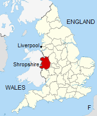 Karte 01:
            England mit Shropshire