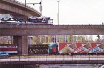Basel, das Autobahndreieck nach
                          Frankreich. Soll so etwas auch am Fluss Wiese
                          stehen?