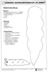 Vorlagen: Schl�sselbrett in Raupenform