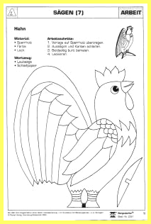 Holzbearbeitung Vorlagen Hahn