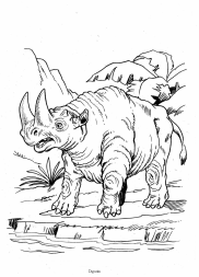 Dinosaurier: Digozaen mit 2 Hörnern Dinosaurier: Digozaen mit 2 Hörnern