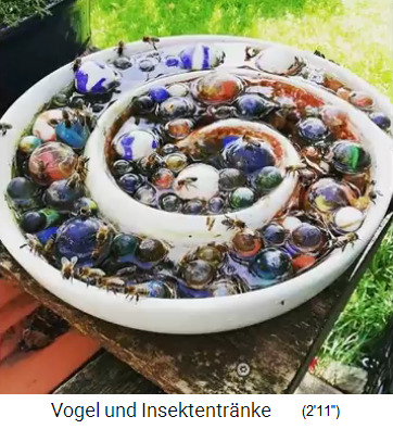 Insektentr�nke mit Murmeln in Spirale