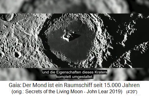 Der von der kr. NASA umgemodelte
                    Tsiokovskij-Krater - bei der NASA ist ALLES
                    gef�lscht