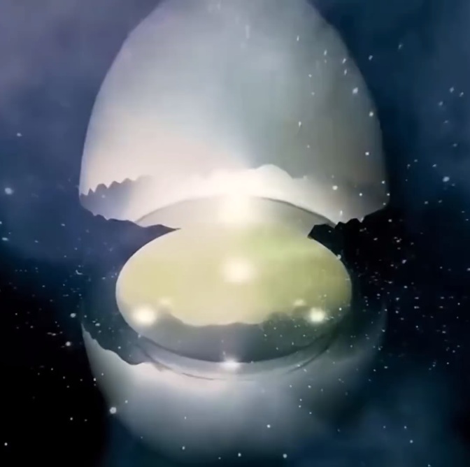 Legend of
                      the Zulus in South Africa: The Moon is like an egg
                      without a yolk