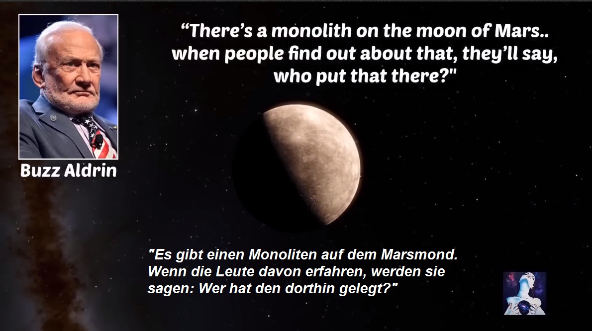 Astronaut Buzz Aldrin: Die Leute
                      werden fragen: Wer hat den Monolith auf dem
                      Marsmond hingelegt?