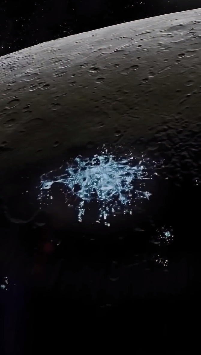 Le photographe M. Escamilla colorie des
                        photos de la Lune: Station spatiale d�couverte