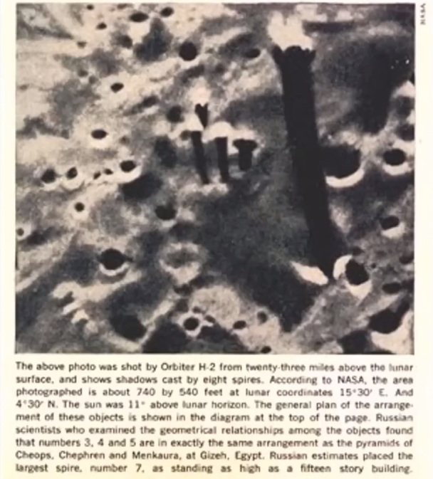 Ob�lisques FAUSSES sur la Lune
                      FAUSSE, article