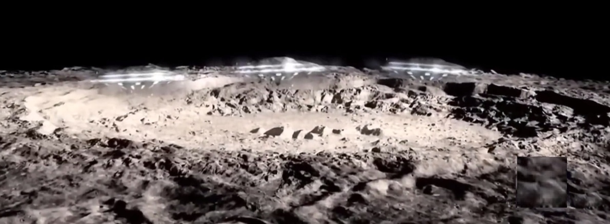 Apollo 11
                      alunissage FAUSSE dans la Salle de Lune au Texas
                      en 1969: soudain des OVNIs apparaissent �
                      l'horizon