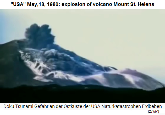 40) The 1980 explosion at Mount Saint Helens
                      volcano with a rock and mud avalanche