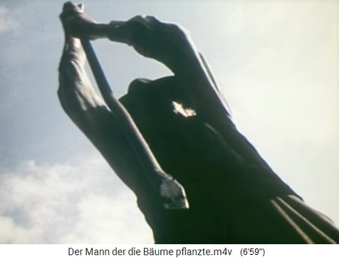 Bouffier macht mit
                    seiner Eisenstange ein Loch f�r eine Eichel 01