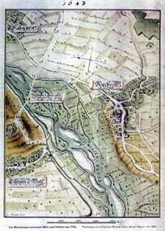 Flood plain at the river
                          Wiese in 1643