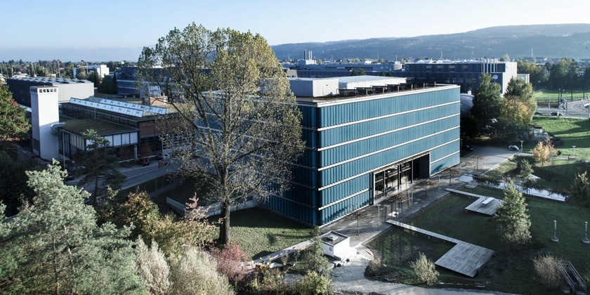 El centro científico de agua
                              de la empresa EAWAG en Dübendorf en la
                              región de Zurich