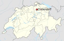 Map of Shitzerland (Switzerland)
                        with D�bendorf