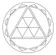 Kornkreis: Pyramidenmandala, Dreieckmandala
-- crop circle: pyramide mandala, triangle mandala Kornkreis: Pyramidenmandala, Dreieckmandala --
crop circle: pyramide mandala, triangle mandala