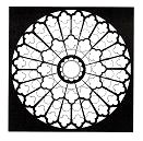 Roset�n de la catedral Notre Dame
                                en Paris, parte oeste