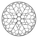 Mandala: Rosa de lumbres en la
                                catedral de Beauvais