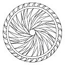 Mandala de torbellino de origen,
                                fantas�a