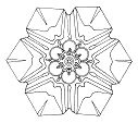 Schneeflockenmandala Eiskristall