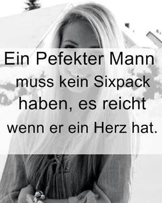 Mann mit Herz ohne Sixpack