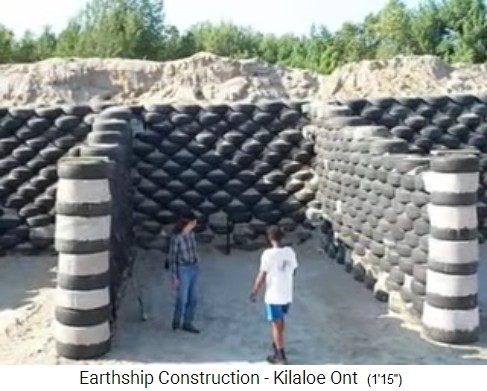 Killaloe, construction 04: tire earth
                              walls are stabilized with some concrete,
                              looking into a room (bunk)