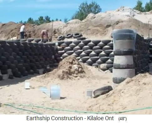 Killaloe, earthship construction
                                  02: tire-earth walls are stabilized a
                                  little bit with concrete