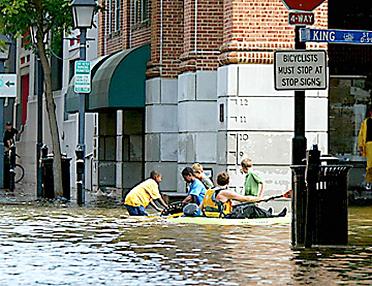 Alexandria-Venice
by Hurricane Isabel 19 September 2003; photo
from www.weatherbook.com Alexandria-Venice by Hurricane Isabel 19
September 2003; photo from
www.weatherbook.com