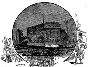 Manifestaci�n y saqueo en
                                        Pittsburgh 1877